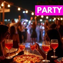 Italienischer Disco- Partyabend