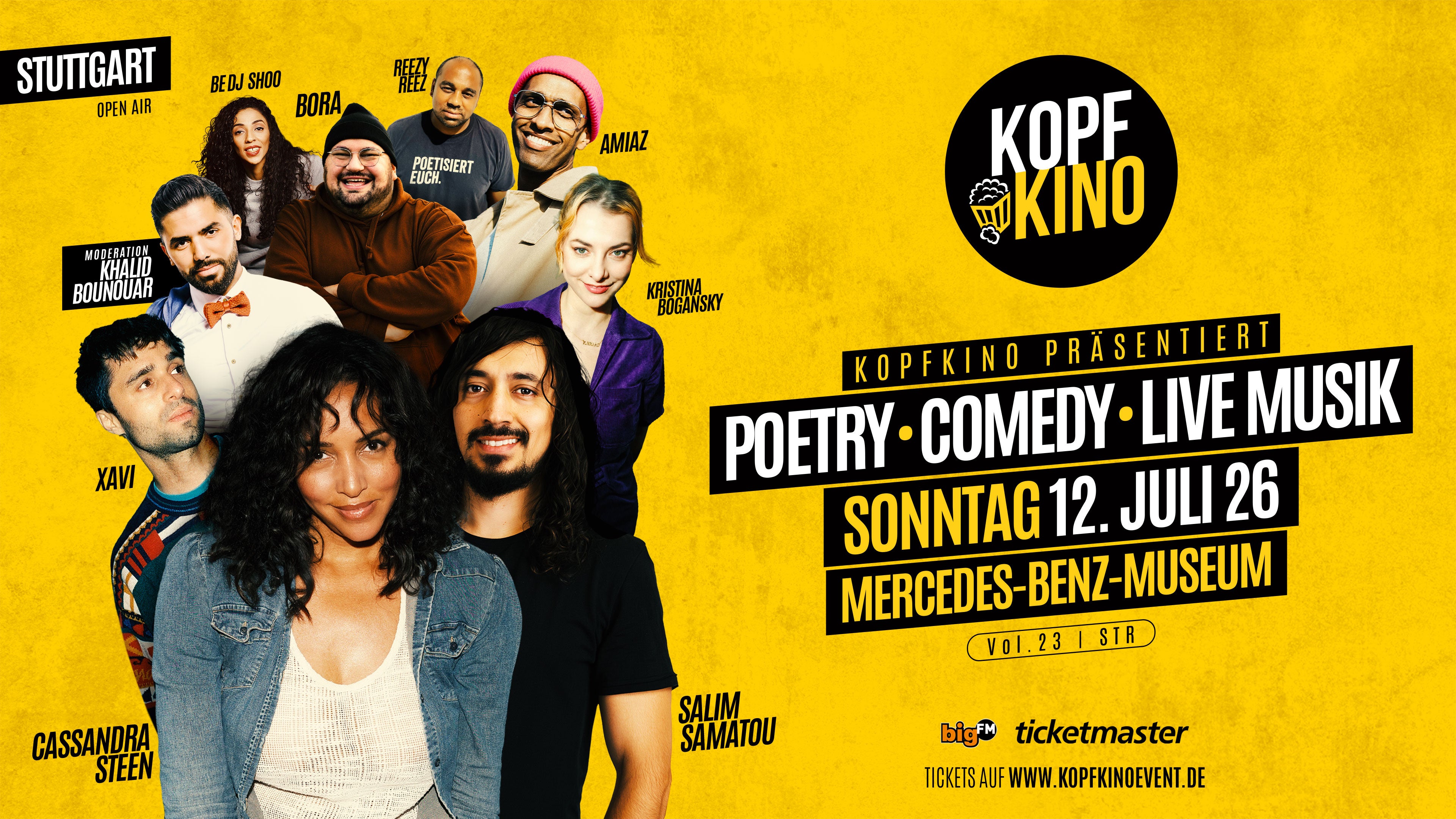 Kopfkino Vol.28: Poetry • Comedy • Live Musik