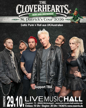 The Cloverhearts - St. Patrick Tour 2026 - Finest Folk-Punk-Rock ever!