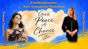 Friedenskonzert "Give Peace a Chance" - Kyiv Symphony Orchestra, Dirigentin Yuliia Harbovska, Solistin Yvonne Smeulers