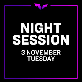 Night Session Ticket | Tue. 3 NOV | Round of 32 | 5 Matches
