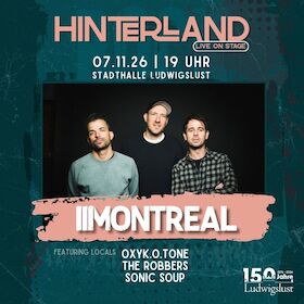 HINTERLAND – live on stage - Montreal, Sonic Soup, The Robbers, OxyK.O.tONE