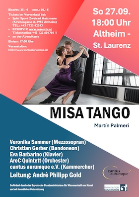 MISA TANGO - Martìn Palmeri - cantus aurumque