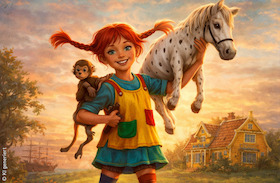 Pippi Langstrumpf (5+) - Familienabendteuer nach Astrid Lindgren