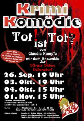 Tot ist Tot - Kriminalkomödie - Krimikomödie