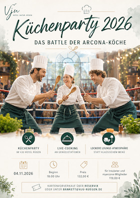 Küchenparty 2026 - Das Battle der Arcona-Köche