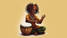Sitzkissenkonzert - Nala und die Zaubertrommel - Ein afrikanisches Märchen zum Mittrommeln mit Ulli Baral