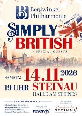 Konzert der Bergwinkel Philharmonie - Simply British
