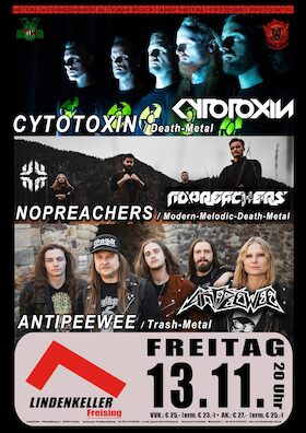 Parasite INC // Nopreachers // Antipeewee - präsentiert von „Team Rock & Metal“ feat. „Metalwohnzimmer“