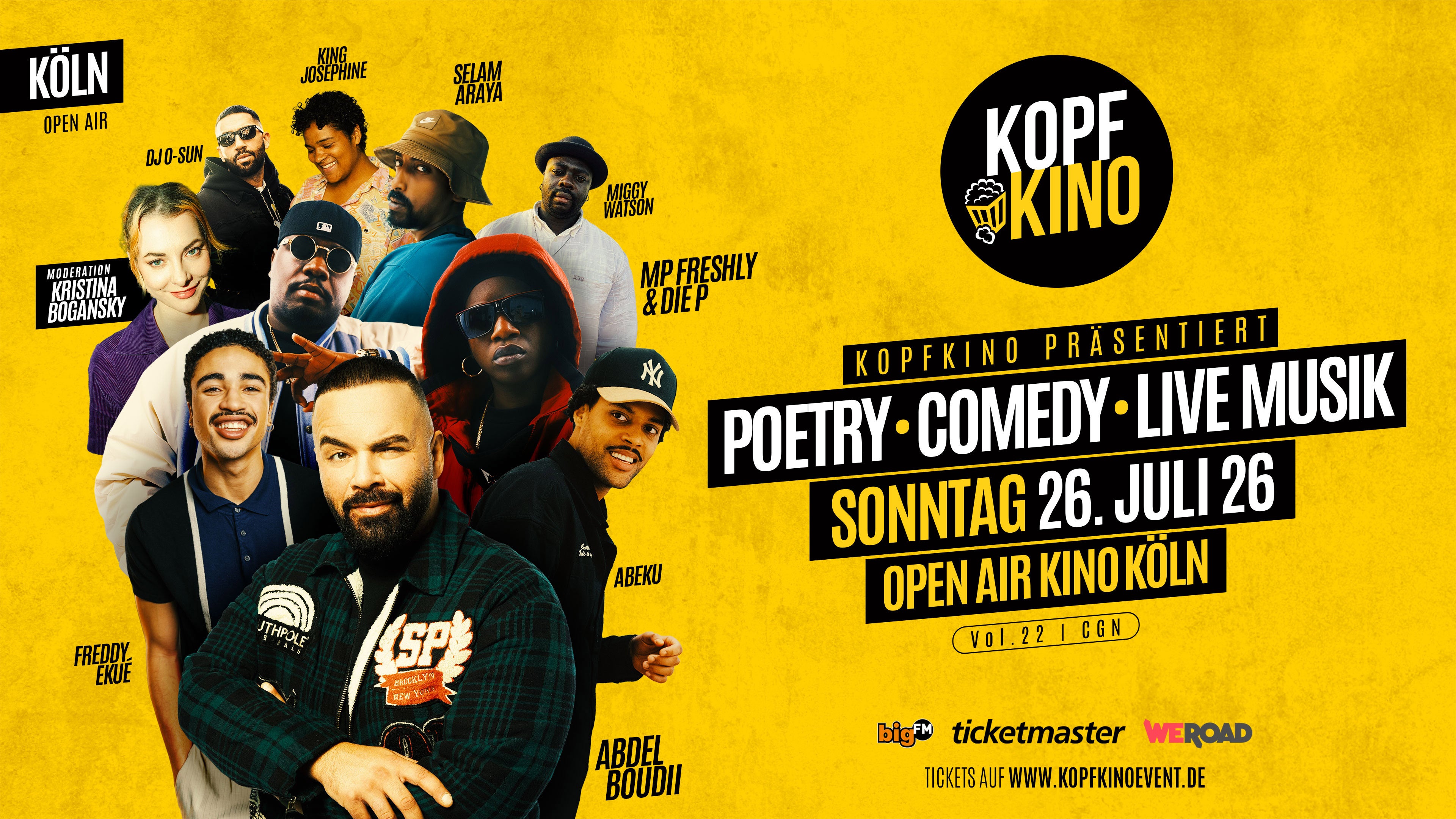 Kopfkino Vol.22: Comedy • Poetry • Live Musik "Open Air"