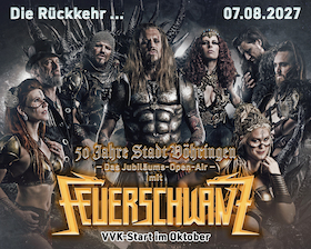 Feuerschwanz Open-Air - Jubiläums-Open-Air - 50 Jahre Stadterhebung Vöhringen, Vorprogramm Die Taucher, Stranger/Chroming Rose und Die Toten Ärzte