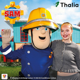 Feuerwehrmann Sam kommt zu Thalia – gemeinsam mit Cheyenne Ochsenknecht