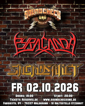 Pyracanda + Sacrosanct - Oldschool Metal trifft Progressive Power
