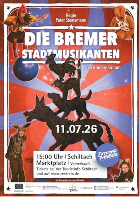 Zimmertheater Rottweil: Die Bremer Stadtmusikanten - In einer Fassung für die ganze Familie – von 4 bis 100 Jahren