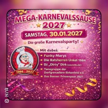 PANN HUH Karnevalsparty mit Prinz und Bonna, Funky Marys u.a.