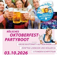 Oktoberfest-Partyboot