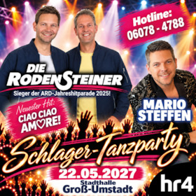 Schlager-Tanzparty mit "Die Rodensteiner" und "Mario Steffen"