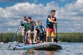 Lost Place geführte Tour mit Rollstuhl - SUP