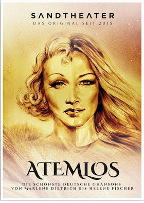 SANDTHEATER ON TOUR - ATEMLOS - deutsche Hits in Sand gemalt