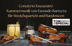 Concierto Encuentro - Kammermusik von Facundo Barreyra für Streichquartett und Bandoneon
