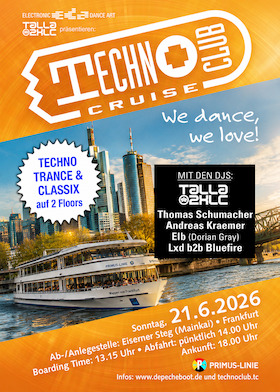 TECHNOCLUB CRUISE 2026 - mit TALLA 2XLC .... and more