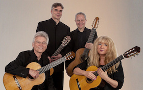 Eine musikalische Reise durch die Jahrhunderte - Moderne und klassische Kompositionen für vier Gitarren