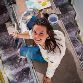 Kunst-Workshop mit Debora Weisser - Aus Zeitung wird Kunst