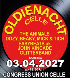 OLDIENACHT Celle - Die Originalbands der 60er und 70er Jahre