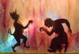 Schattentheater - Der Teufel mit den drei goldenen Haaren