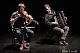 De Raisins Croisés. Musik im Augenblick: Akkordeon & Viola