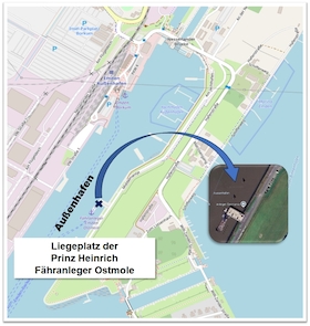 Emsfahrt Emden (Außenhafen) - Leer (Uferpromenade)