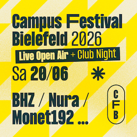 Campus Festival Bielefeld 2026 - Beschäftige der Uni Bielefeld + HSBI, Studierende, Schüler:innen, Azubis, FSJler