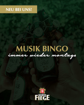 MORITZ FIEGE Spiele Abend _ immer wieder montags - MORITZ FIEGE Musik Bingo -Bingo, Beats & beste Stimmung!