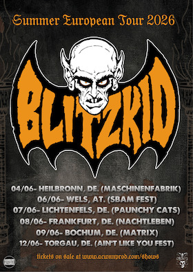 BLITZKID - Summer European Tour 2026 - Hamburg Records präsentiert