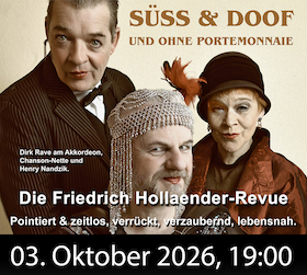Süss & doof – und ohne Portemonnaie