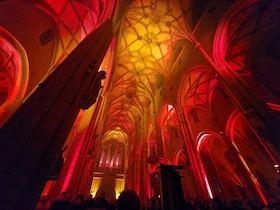 Lightshow & Orgel - Melanie Jäger-Waldau & Heiko Grebing und Team