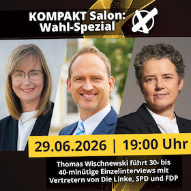 KOMPAKT Salon: Wahl-Spezial mit Vertretern von Die Linke, SPD und FDP | Magdeburg | machwerk