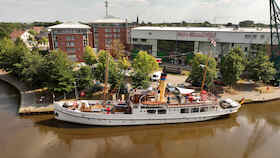 Emsfahrt von Papenburg (Alte Werft) nach Leer (Hafenpromenade/Ernst-Reuter-Platz)