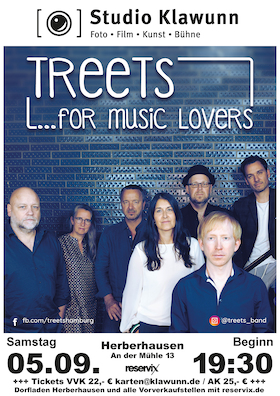 Treets – for music lovers - Erstmals im Studio Klawunn