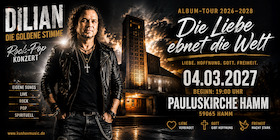 Dilian Kushev – Pop & Rock Konzert „Die Liebe ebnet die Welt“ - Album-Tour 2026 „Die Liebe ebnet die Welt“