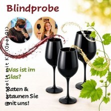 Blindprobe mit schwarzen Weingläsern - Fachlich moderierte Verkostung von 8 Weine