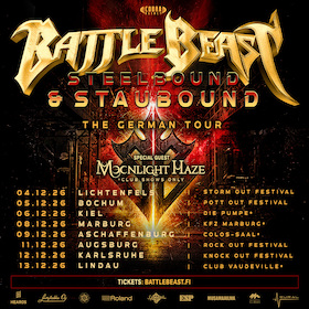 Battle Beast + Moonlight Haze - Steelbound & Staubound – The German Tour 2026