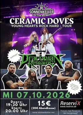 Ceramic Doves (ch) + Draconian Remains - On Tour 2026 - Yung Hearts Rock Hard