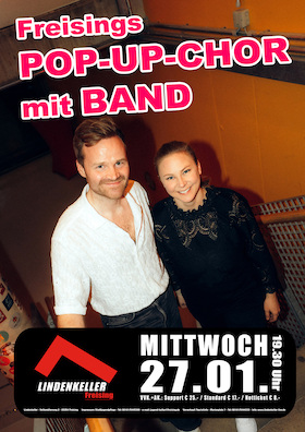 Freising’s POP-UP CHOR - mit voller Bandbesetzung