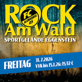 ROCK Am Wald 2026 - mit den Headlinern Alex im Westerland und andere