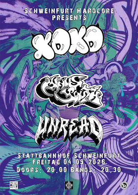 XOXO + Minus Youth - support: Unread