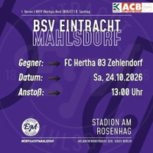 Eintracht Mahlsdorf - Hertha Zehlendorf | NOFV-Oberliga Nord - 9. Spieltag