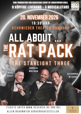All About - The Rat Pack - The Starlight Three - mit Alexander di Capri, Nigel Casey, Andreas Wolfram