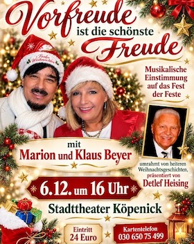 Vorfreude ist die schönste Freude - Nikolaus im Stadttheater Köpenick