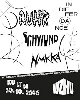 Darkwave-Konzert mit Ruhr / Schwund / Naaka